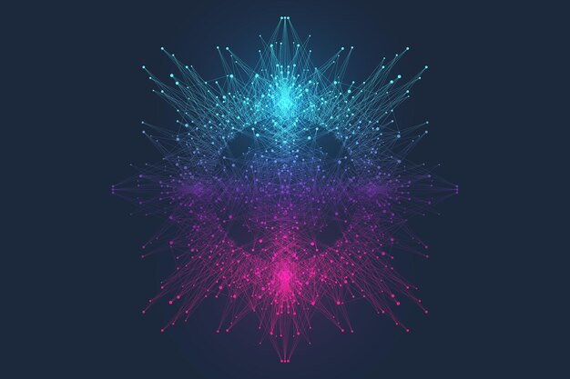 Computación cuántica Elemento de diseño de ideas Aprendizaje profundo Inteligencia artificial AI generativa Big Data
