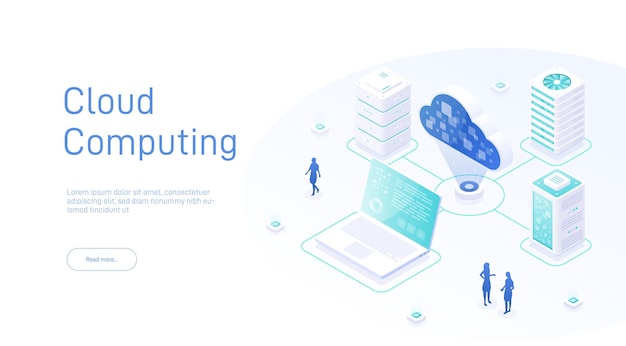 Computación en nube isométrica Base de datos en nube Concepto de procesamiento de grandes flujos de datos Tecnología en nube