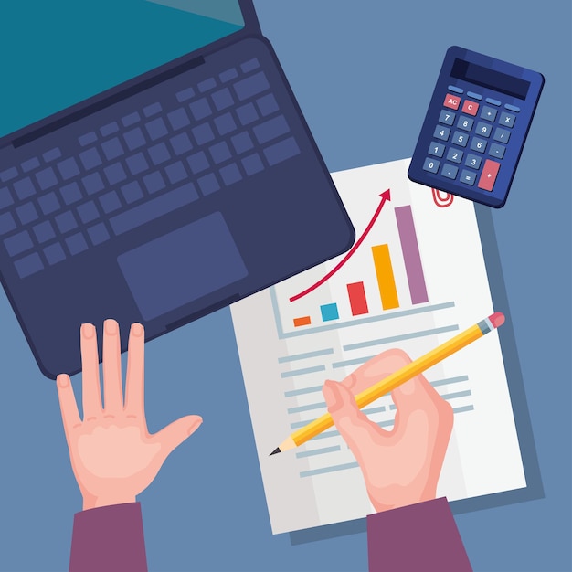 Computadora portátil y finanzas personales