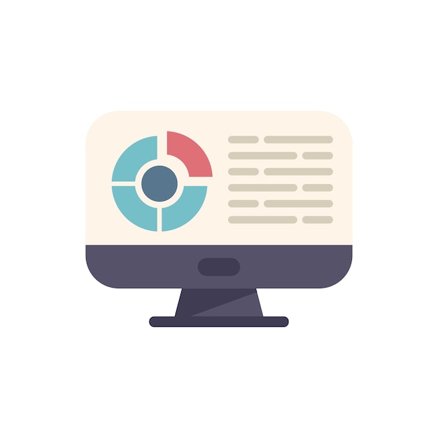 Computadora que muestra un gráfico de datos estadísticos empresariales en la pantalla