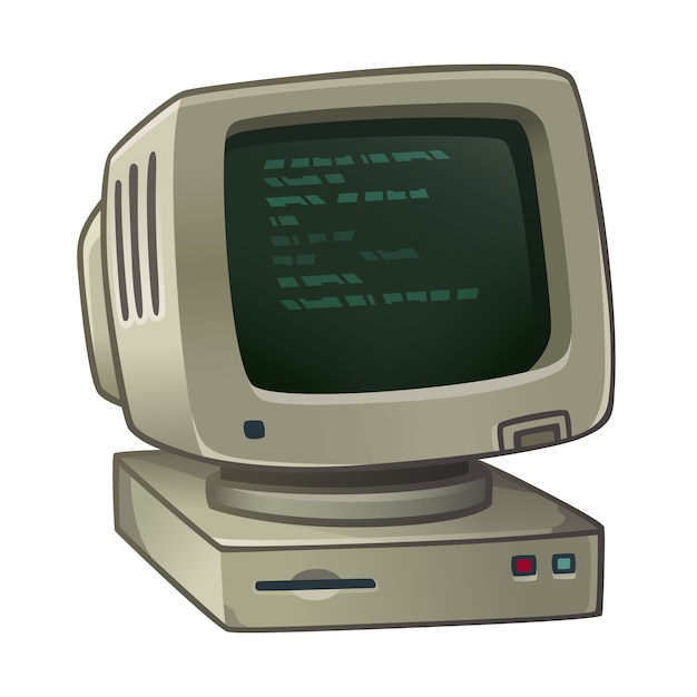 Vector computadora de la vieja generación