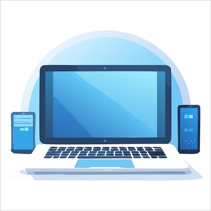 Vector computadora web de gráficos y computadora de escritorio