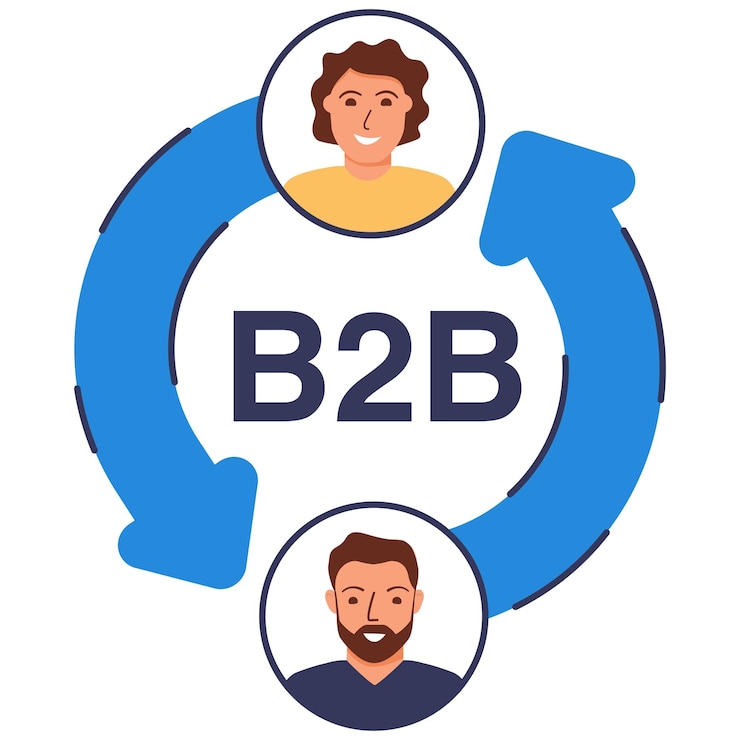 Vector comunicación entre dos personas entre empresas