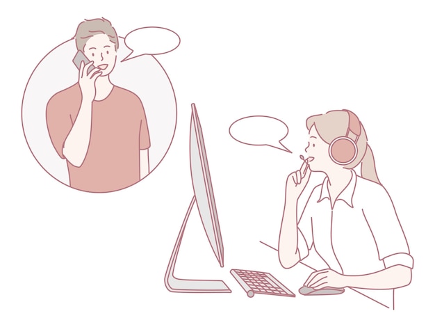 Comunicación efectiva y comprometida entre dos personas en diversos entornos y medios