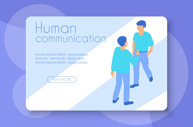 La comunicación humana como conceptual.