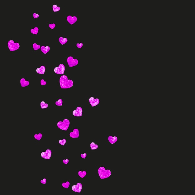 Concepto abstracto de confeti de amor para marco de grunge de aniversario R