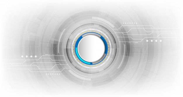 Concepto abstracto de fondo tecnológico con diversos elementos de tecnología