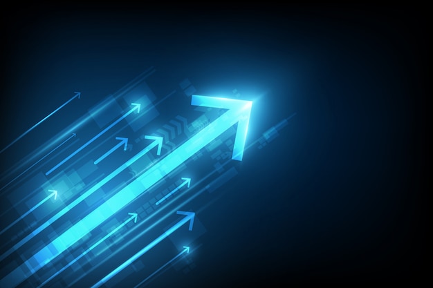 Concepto abstracto de la tecnología de la velocidad. fondo de ilustración vectorial