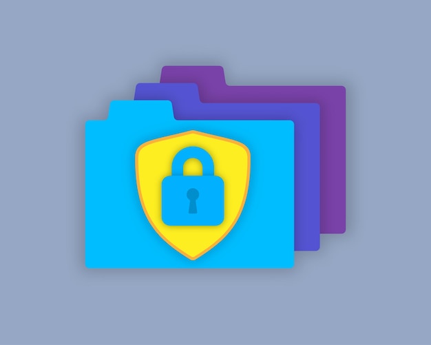 Concepto de acceso bloqueado a los archivos