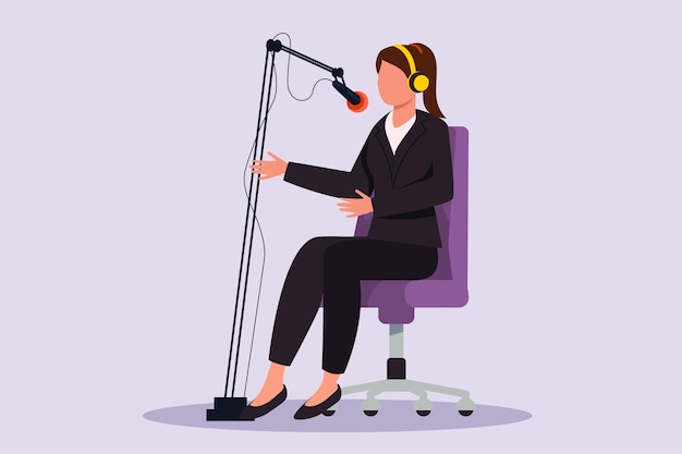Concepto de actividades femeninas Ilustración vectorial plana de color aislada