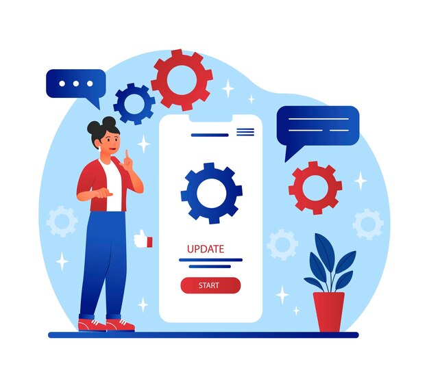 Concepto de actualización de aplicaciones
