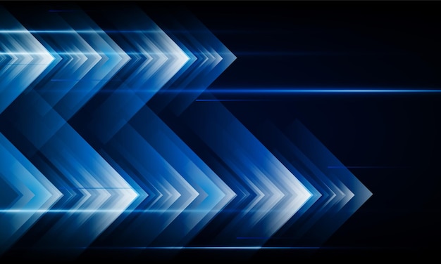 Concepto de alta velocidad Flecha hacia arriba Fondo de tecnología de luz Concepto de comunicación de alta tecnología diseño de vectores de fondo de innovación