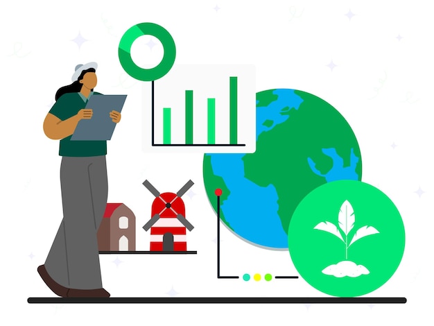 Concepto de análisis de datos agrícolas Análisis de datos agrícolas digitales Tecnología de datos agrícolas