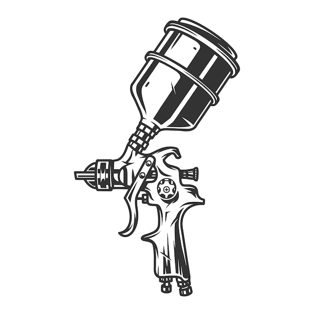 El concepto antiguo de la pistola de pulverización