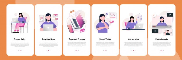 Concepto de aplicación móvil
