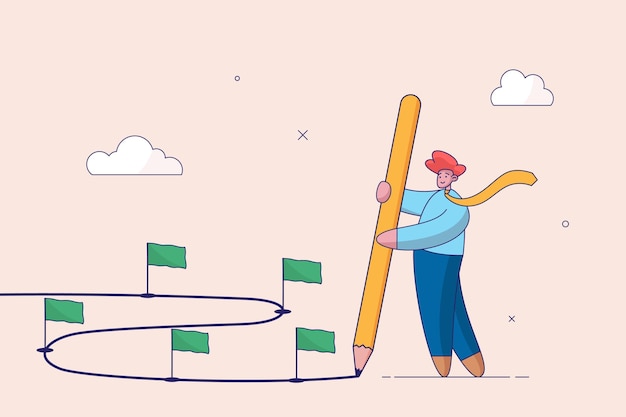Concepto de apoyo empresarial Mentoría para ayudar al empleado a tener éxito Ayuda