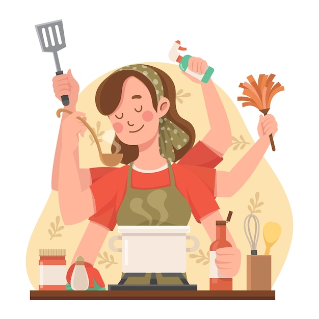 Concepto de apreciación de la esposa de la casa