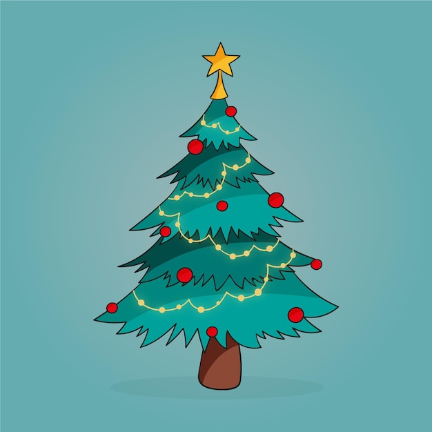 Concepto de árbol de navidad