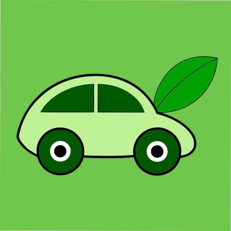 Vector concepto de automóvil ecológico