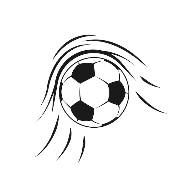 Concepto de balón de fútbol