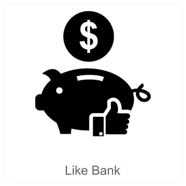 Concepto de banco y icono de banco