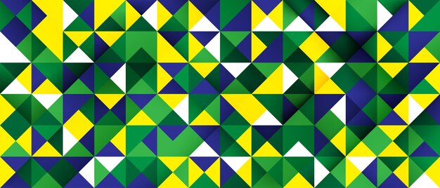 Concepto de bandera de Brasil. Fondo geométrico abstracto