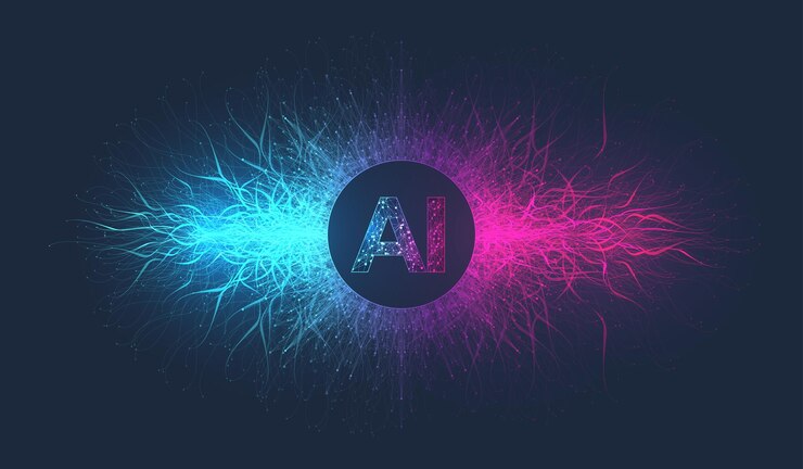 Vector el concepto de banner generativo de ia en el elemento de diseño de ideas generativas de estilo digital