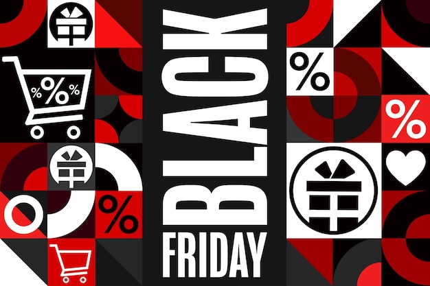 Concepto de black friday holiday plantilla para cartel de cartel de fondo con inscripción de texto ilustración vectorial eps10