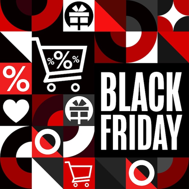 Concepto de black friday holiday plantilla para cartel de cartel de fondo con inscripción de texto ilustración vectorial eps10