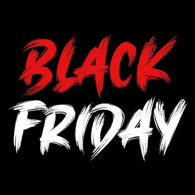 El concepto de Black Friday en la ilustración vectorial de diseño plano