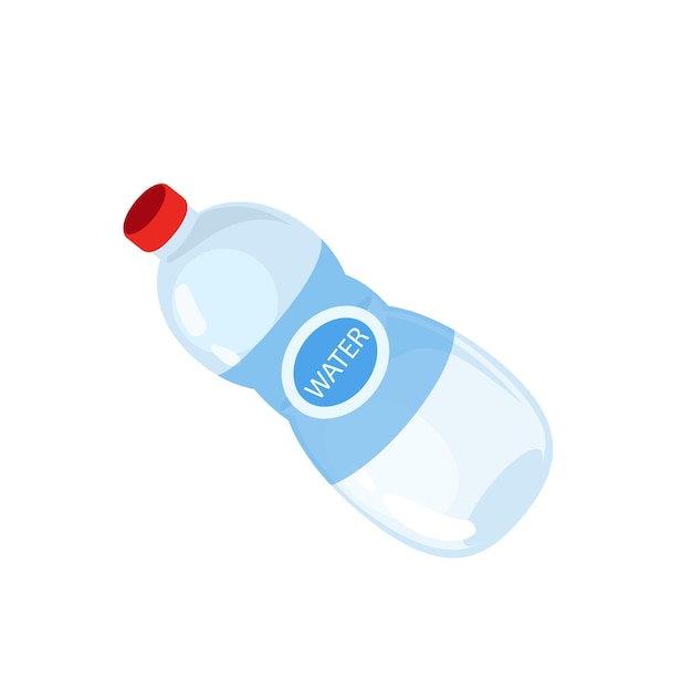 Concepto botella de camping la ilustración es un diseño de vector plano que representa un concepto