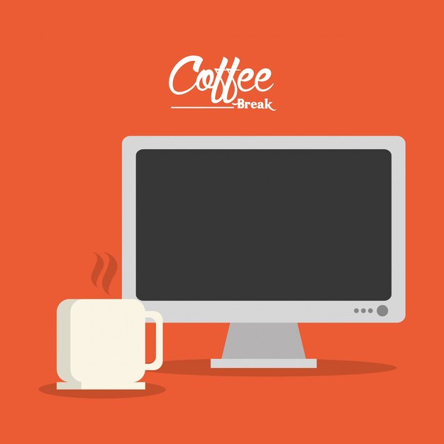 Concepto de café con diseño de taza de café