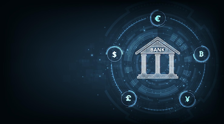 Vector concepto de cambio de moneda interbancaria