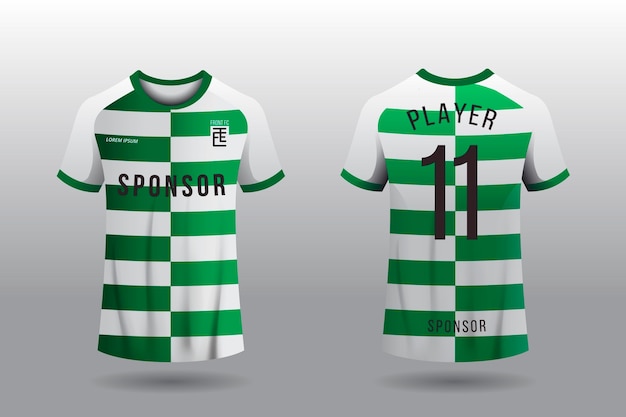 Concepto de camiseta de jersey de fútbol