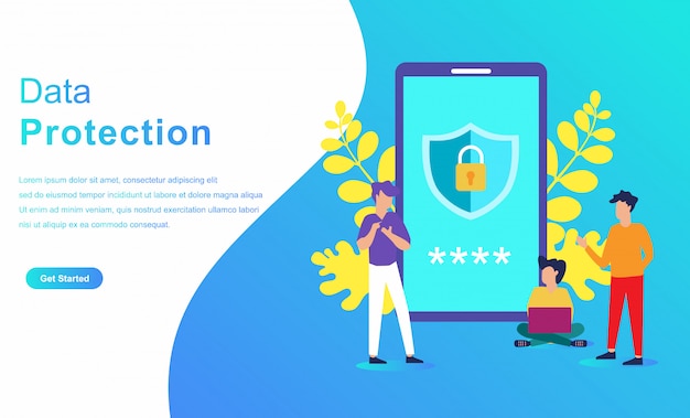 concepto de carácter del sistema de protección de datos