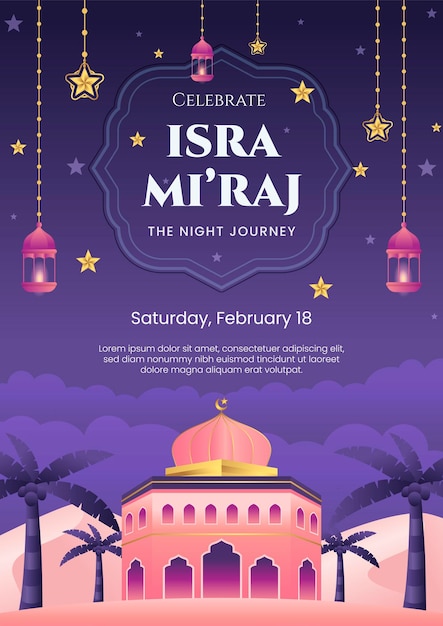 El concepto del cartel de Miraj Isra