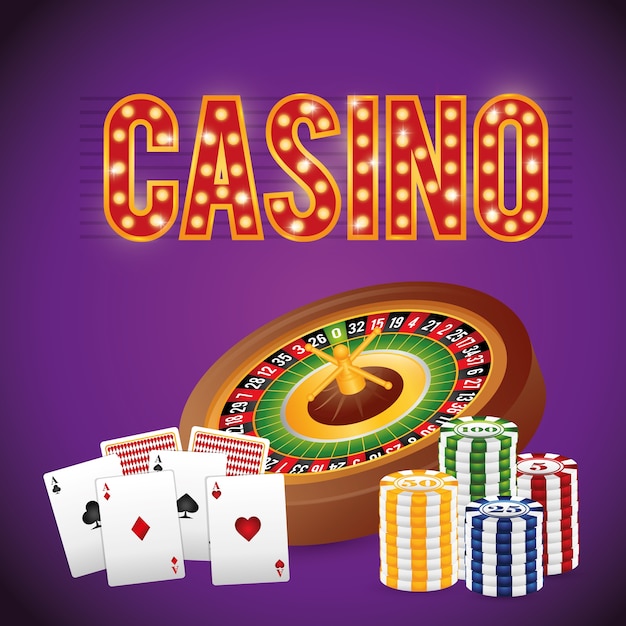 Concepto de Casino con diseño de icono de Las Vegas