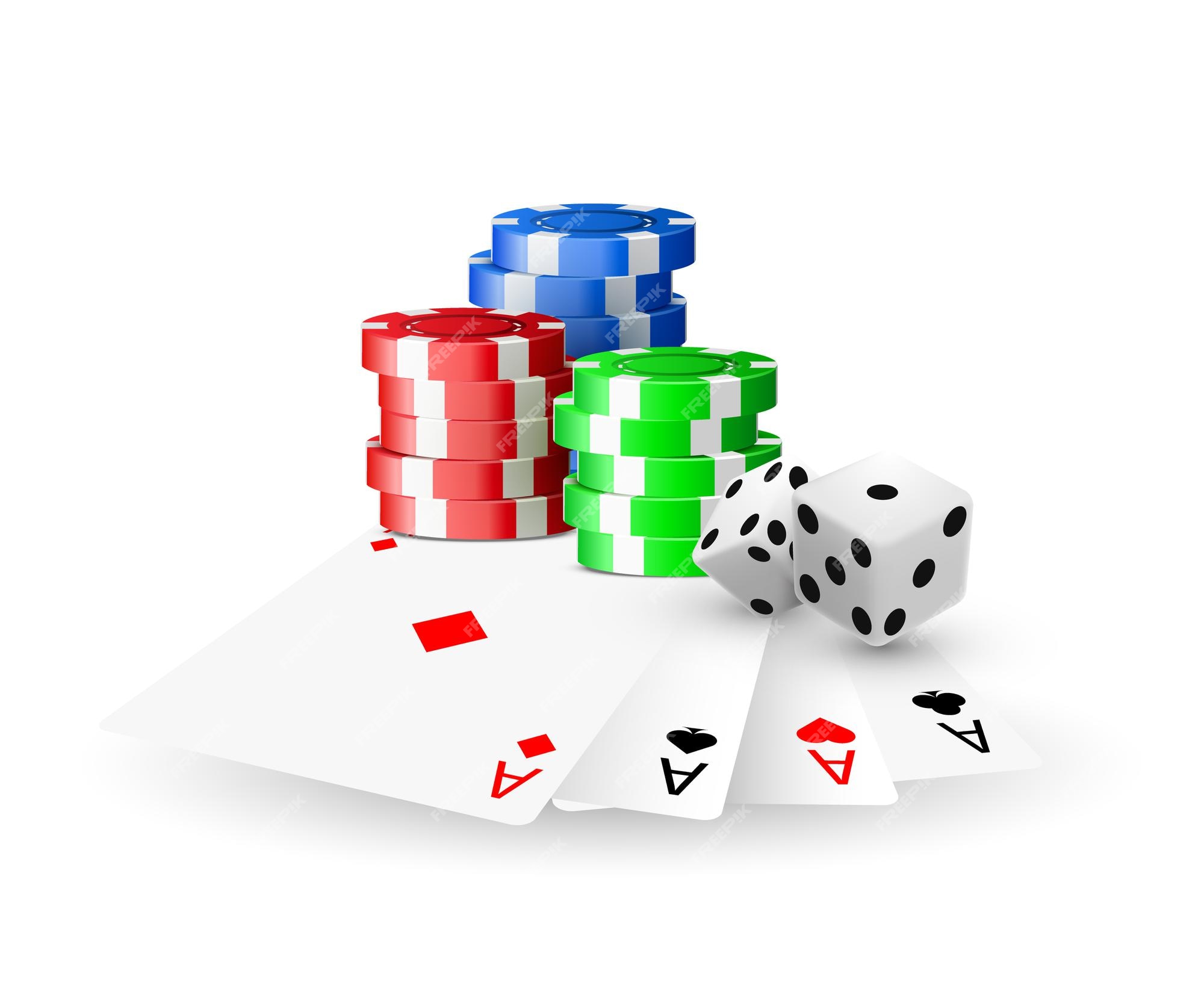 jogo de casino online com dados de poker e fichas de casino e experiência  2215161 Vetor no Vecteezy