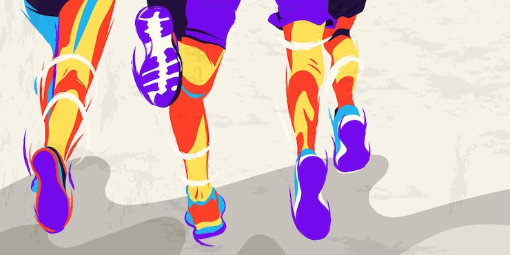 Vector concepto de celebración del día nacional del deporte atleta deportivo corriendo celebración deportiva nacional mundial