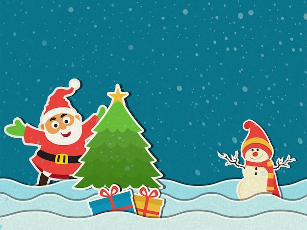 Concepto de celebraciones de Navidad feliz