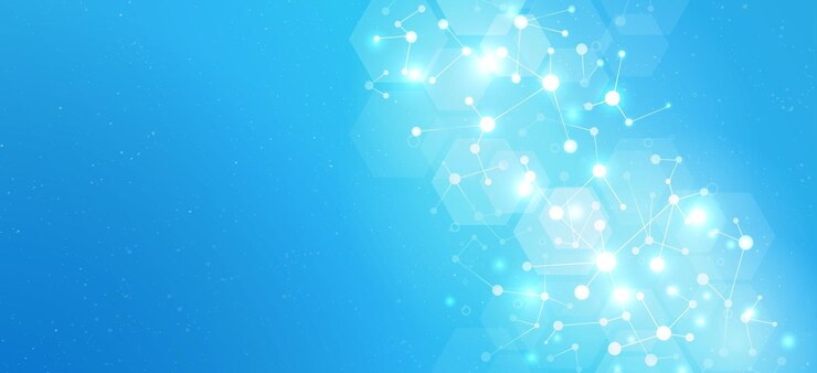 Concepto de ciencia de fondo médico abstracto patrón de molécula de fondo del ADN