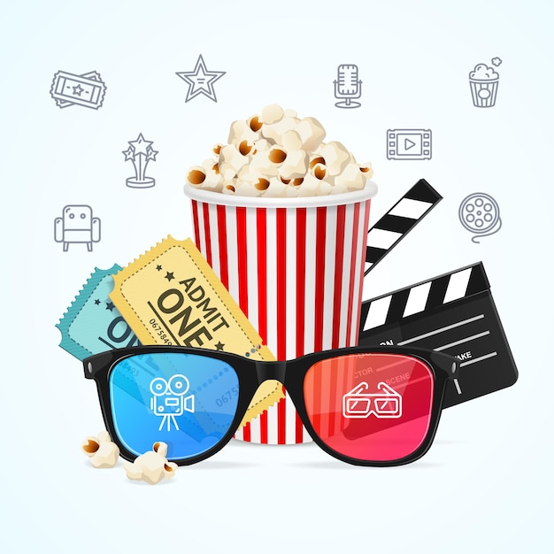 Concepto de cine.
