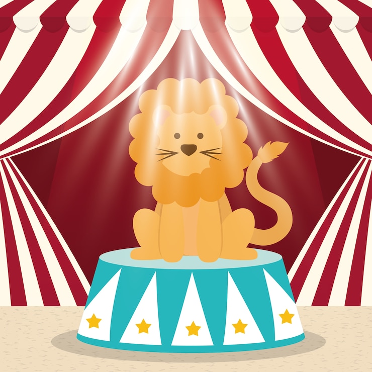 Vector concepto del circo con el diseño del icono del carnaval, gráfico del ejemplo 10 eps del vector.