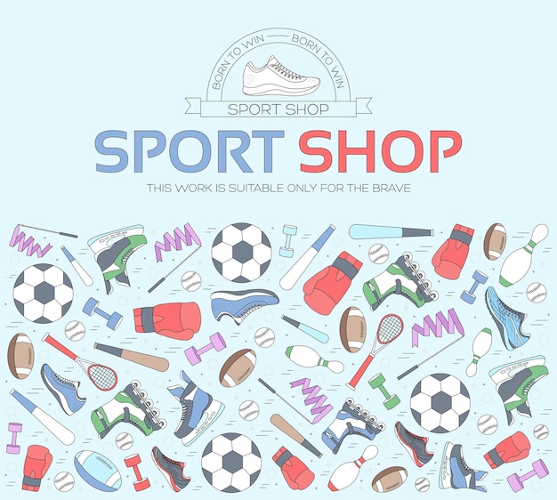 Concepto circular de equipamiento deportivo.