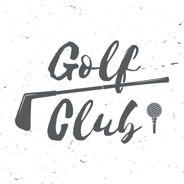 Vector concepto de club de golf