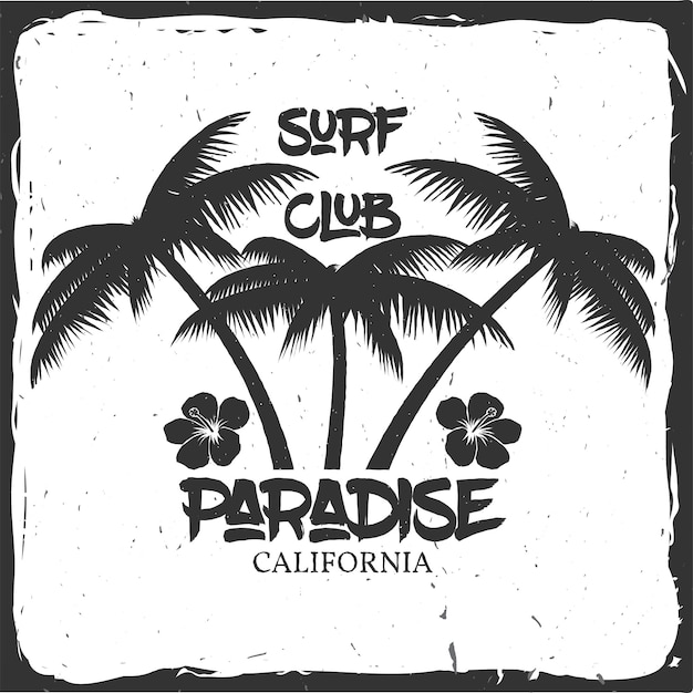 Concepto de club de surf