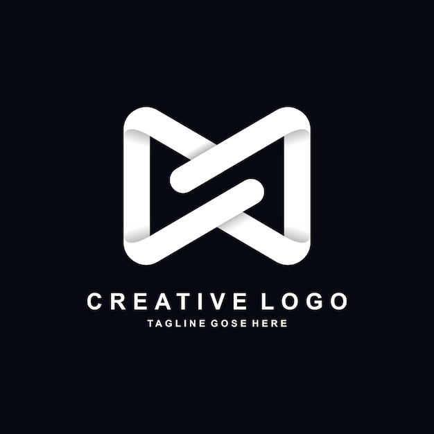 concepto de combinación de logotipo infinito con la letra N
