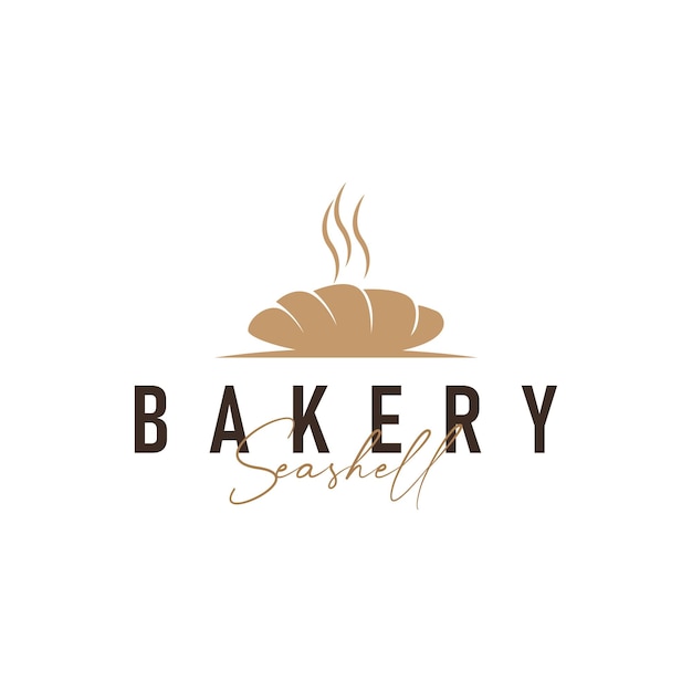 concepto de comida con pan delicioso y sabroso logotipo con un simple logotipo minimalista y una silueta moderna de pan modelo de símbolo ilustración de marca producto tienda restaurante bar ilustración o cartel