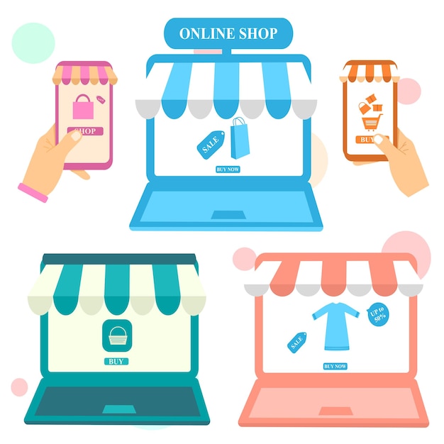 concepto de compras en línea, comercio electrónico, venta flash, descuento, pago sin efectivo
