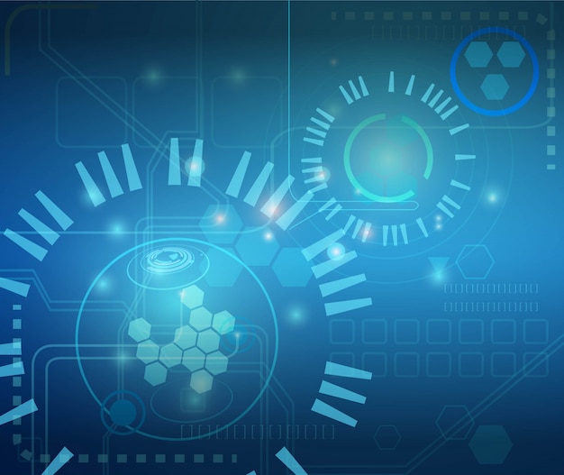 concepto de comunicación de fondo abstracto tecnología vector